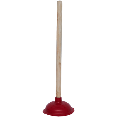 Desfundator chiuveta cu maner lemn si ventuza cauciuc 44 cm, Adison
